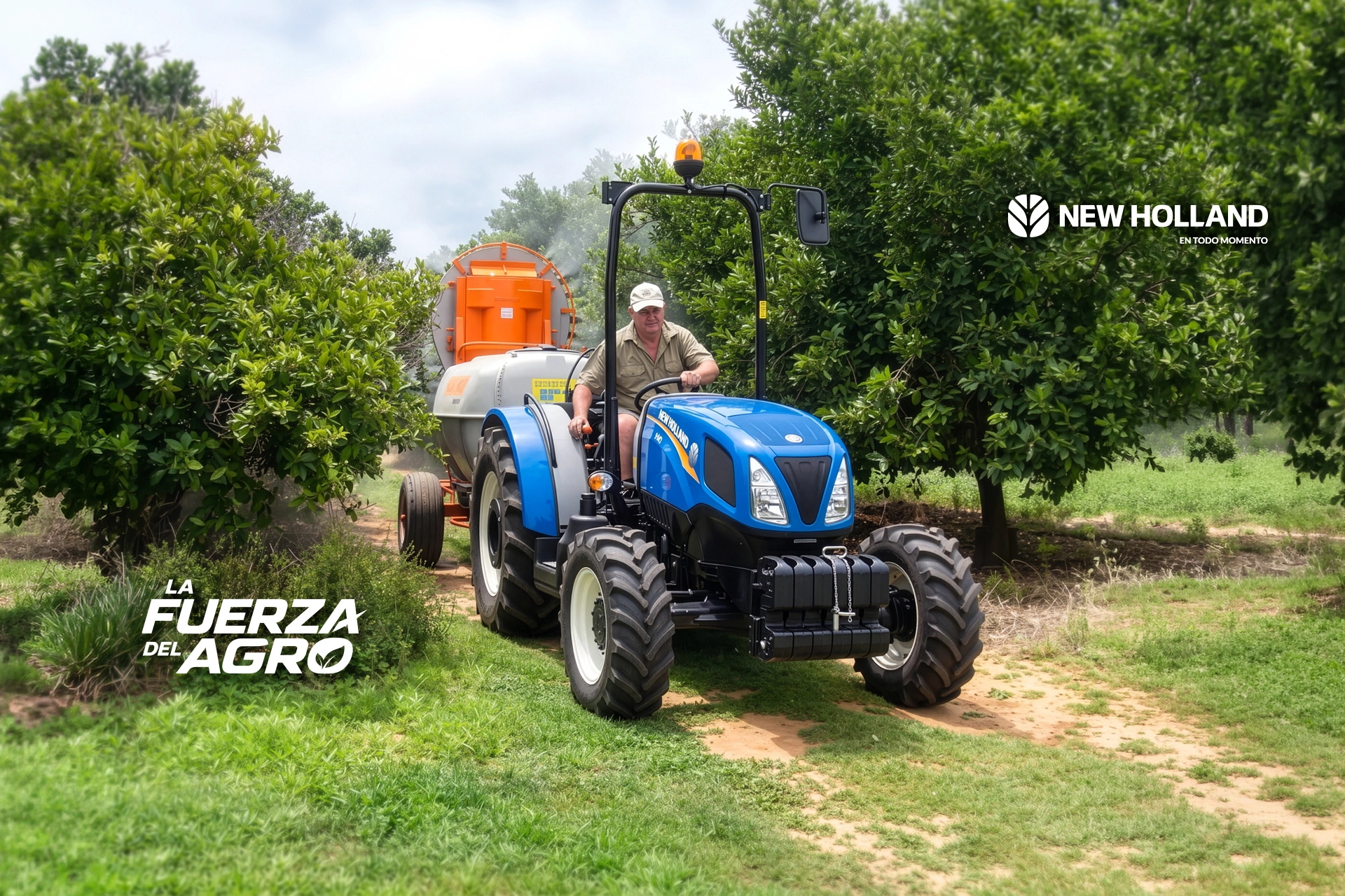 Tractor New Holland T6 trabajando en campo